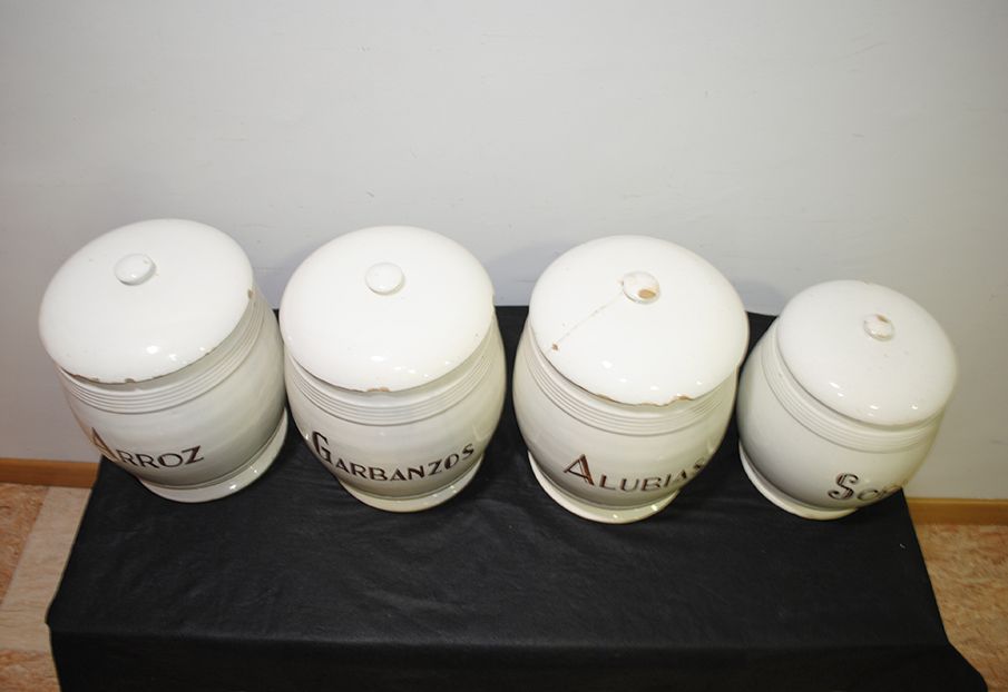 Tarros de cocina cerámica - Antiguedades El Apaño