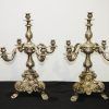 Candelabros plateados de metal - Imagen 2