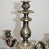 Candelabros plateados de metal - Imagen 5