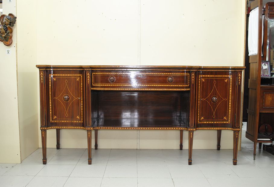 Aparador caoba y marquetería - Antiguedades El Apaño