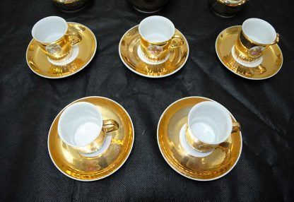 Juego de café dorado - Imagen 4