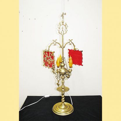Lámpara candelabro de aceite