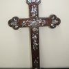 Crucifijo madera y nácar - Imagen 3