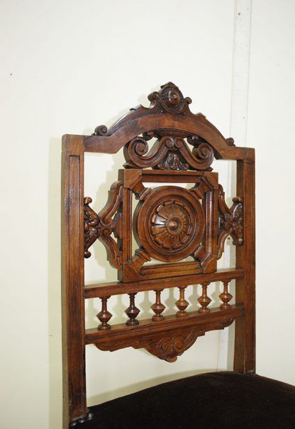 Silla Alfonsina de nogal - Imagen 3
