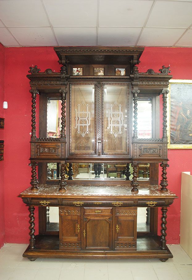 Trinchero aparador de nogal - Antiguedades El Apaño