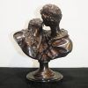 Figura de bronce enamorados