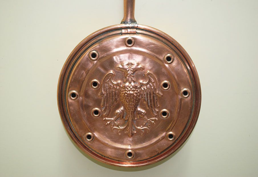 Calentador de cobre - Antiguedades El Apaño