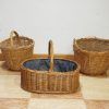 Lote cesta y cestos mimbre - Imagen 2