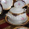 Vajilla porcelana flores - Imagen 16
