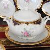 Vajilla porcelana flores - Imagen 17