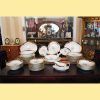 Vajilla porcelana flores