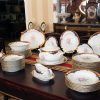 Vajilla porcelana flores - Imagen 4