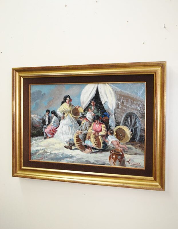 Lienzo motivos flamencos