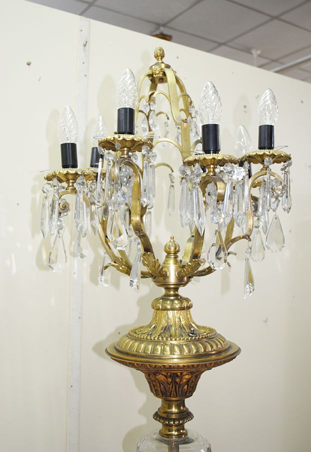 Lámpara de pie candelabro - Antiguedades El Apaño