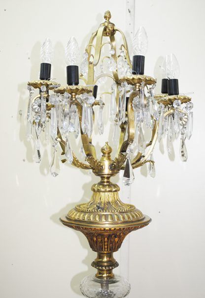 Lámpara de pie candelabro - Antiguedades El Apaño