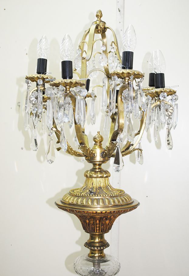 Lámpara de pie candelabro - Antiguedades El Apaño