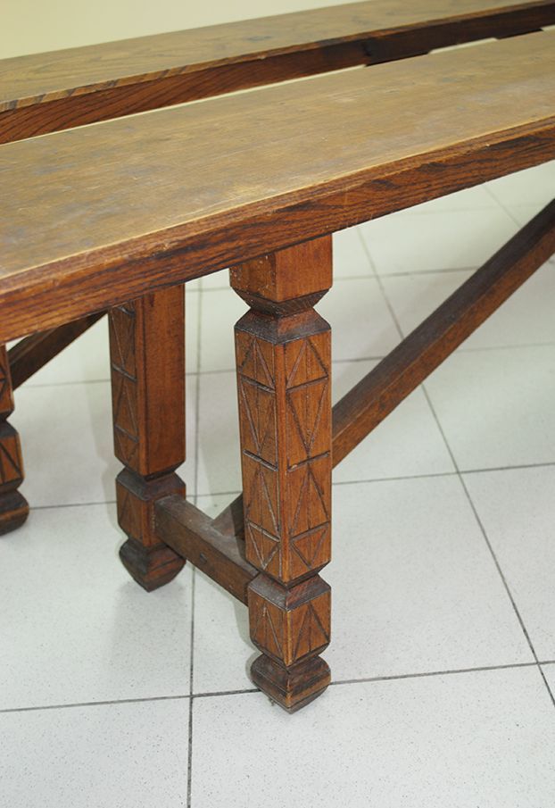 Bancos de madera - Antiguedades El Apaño