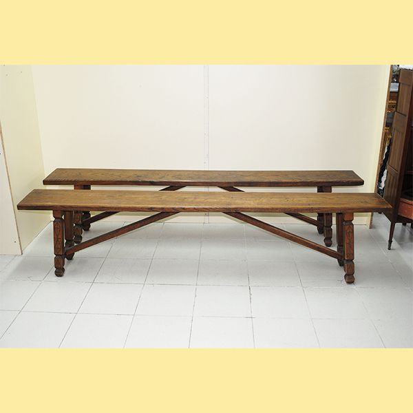 Bancos de madera - Antiguedades El Apaño