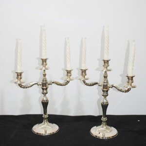 Candelabros de alpaca