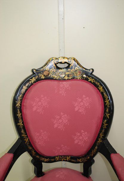 Sillón ebonizado Reina Ana - Imagen 3