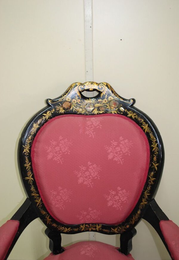Sillón ebonizado Reina Ana - Imagen 3