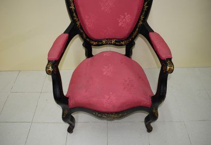 Sillón ebonizado Reina Ana - Imagen 5