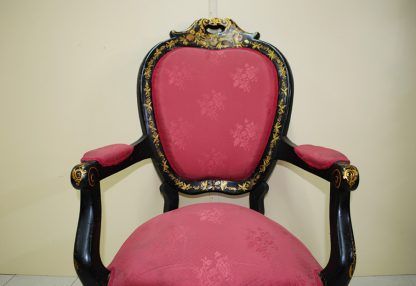 Sillón ebonizado Reina Ana - Imagen 6