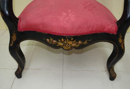 Sillón ebonizado Reina Ana - Imagen 7