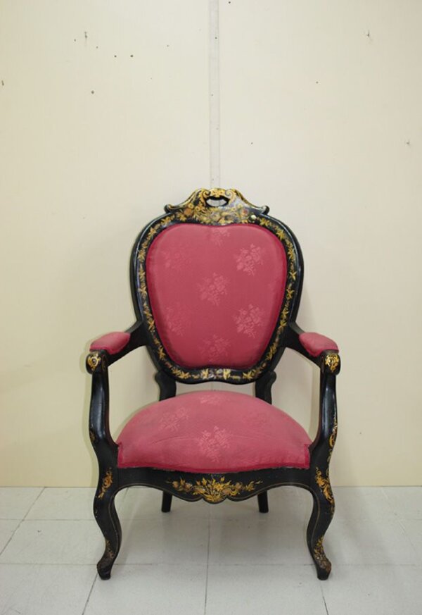 Sillón ebonizado Reina Ana - Imagen 2