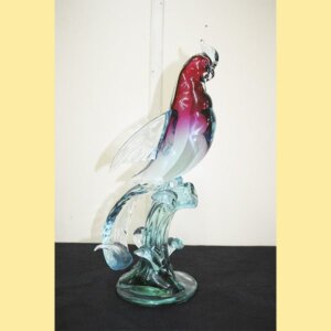 Figura gallo cristal de murano