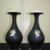 Jarrones negros porcelana - Imagen 2