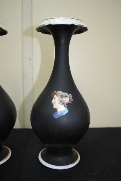 Jarrones negros porcelana - Imagen 3
