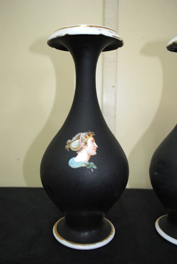 Jarrones negros porcelana - Imagen 4