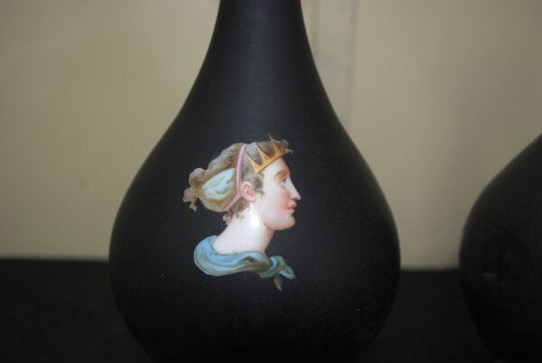 Jarrones negros porcelana - Imagen 5