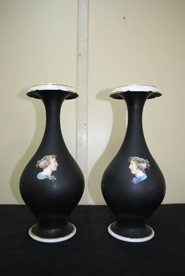 Jarrones negros porcelana - Imagen 2