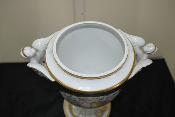 Jarrón con flores de porcelana - Imagen 9