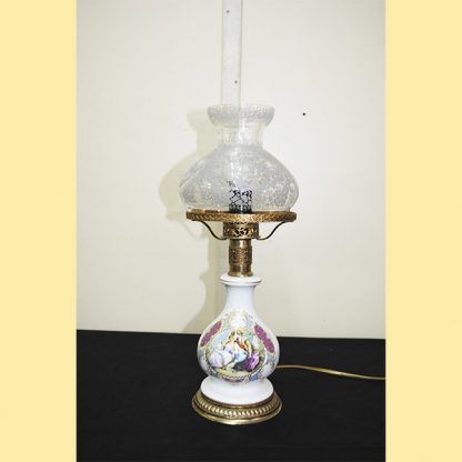 Quinqué porcelana Limoges