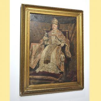 Óleo antiguo Papa Pío IX