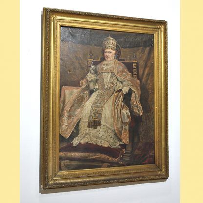 Óleo antiguo Papa Pío IX
