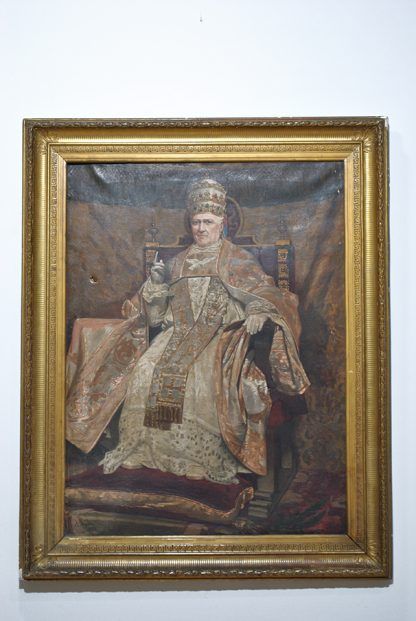Óleo antiguo Papa Pío IX - Imagen 2