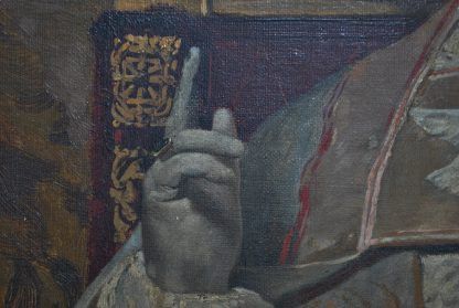 Óleo antiguo Papa Pío IX - Imagen 7