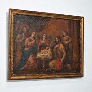 Óleo Nacimiento de Jesús