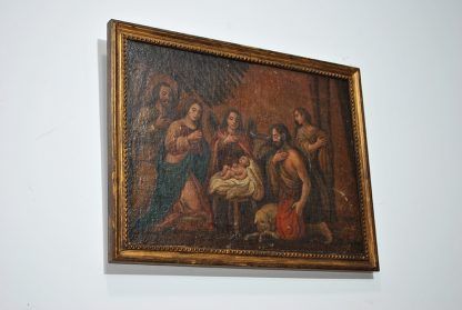 Óleo Nacimiento de Jesús - Imagen 2