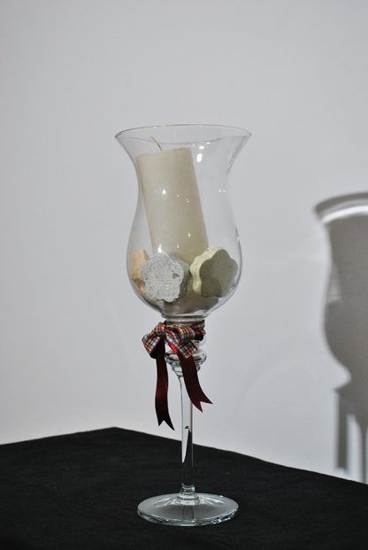 Copa o portavelas de cristal - Imagen 2