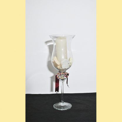 Copa o portavelas de cristal