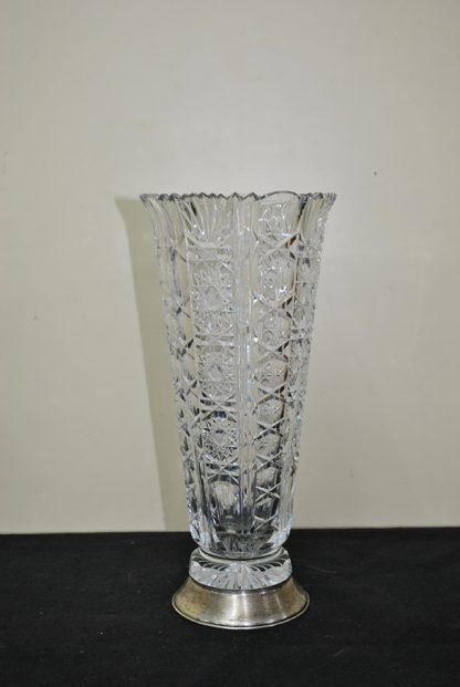 Florero cristal base plata - Imagen 3