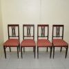 Conjunto sillas caoba