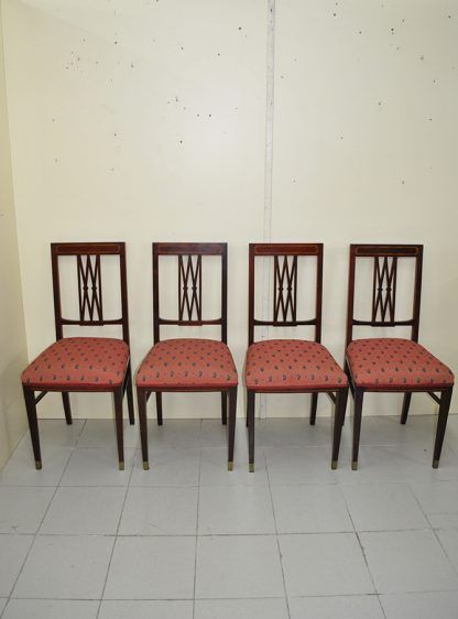 Conjunto sillas caoba