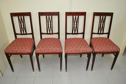 Conjunto sillas caoba - Imagen 3