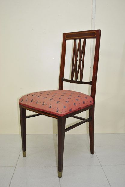 Conjunto sillas caoba - Imagen 8